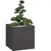 vidaXL Jardinière noir 80x80x80 cm acier