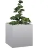 vidaXL Jardinière 80x80x80 cm acier galvanisé