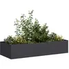 vidaXL Jardinière noir 200x80x40 cm acier