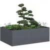 vidaXL Jardinière anthracite 120x80x40 cm acier