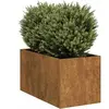 vidaXL Jardinière rouillé 40x80x40 cm acier inoxydable