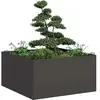 vidaXL Jardinière noir 80x80x40 cm acier laminé à froid