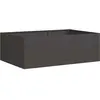 vidaXL Jardinière noir 120x80x40 cm acier
