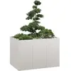 vidaXL Jardinière 120x80x80 cm acier inoxydable
