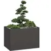 vidaXL Jardinière noir 120x80x80 cm acier