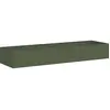 vidaXL Jardinière vert olive 280x80x40 cm acier