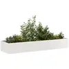 vidaXL Jardinière 280x80x40 cm acier inoxydable