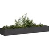 vidaXL Jardinière noir 360x80x40 cm acier