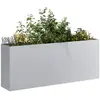 vidaXL - Plantenbak - 200x40x80 - cm - gegalvaniseerd - staal