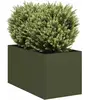 vidaXL Jardinière vert olive 40x80x40 cm acier laminé à froid