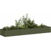 vidaXL Jardinière vert olive 360x80x40 cm acier
