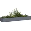 vidaXL Jardinière anthracite 360x80x40 cm acier