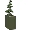 vidaXL Jardinière vert olive 40x80x80 cm acier