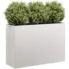 vidaXL Jardinière 120x40x80 cm acier inoxydable