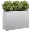 vidaXL - Plantenbak - 120x40x80 - cm - gegalvaniseerd - staal