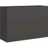 vidaXL Jardinière noir 120x40x80 cm acier laminé à froid
