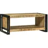 vidaXL Vidaxl Table Basse 90x50x38 Cm Bois Brut De Mangue