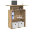 vidaXL Bureau réception chêne artisanal 100x40x104 cm bois ingénierie