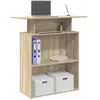 vidaXL Bureau réception chêne sonoma 100x40x104 cm bois d'ingénierie