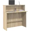 vidaXL Bureau réception chêne sonoma 100x50x103,5 cm bois d'ingénierie