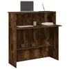 vidaXL Bureau de réception chêne fumé 100x50x103,5cm bois d'ingénierie