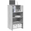 vidaXL Bureau de réception sonoma gris 55x50x103,5 cm bois ingénierie
