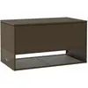 vidaXL Coffre à coussins d'extérieur marron 100x55x55,5 cm polyrotin