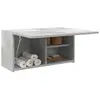 vidaXL Armoire murale de bain gris béton 60x25x30 cm bois d'ingénierie