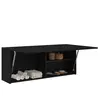 vidaXL Armoire murale de bain noir 100x25x40 cm bois d'ingénierie