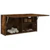 vidaXL Armoire murale de bain chêne fumé 80x25x40 cm bois d'ingénierie