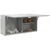 vidaXL Armoire murale de bain gris béton 80x25x40 cm bois d'ingénierie