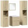 vidaXL Vidaxl Ensemble De Meubles De Salle De Bain 5 Pcs Chêne Sonoma