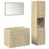 vidaXL Ensemble de meubles de salle de bain 3 pcs chêne sonoma