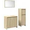 Vidaxl - Ensemble de meubles de salle de bain 3 pcs chêne sonoma Brun