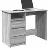 vidaXL Bureau sonoma gris 102x50x75 cm bois d'ingénierie