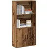 vidaXL Bibliothèque vieux bois 60x24x120 cm bois d'ingénierie