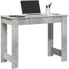 vidaXL Bureau gris béton 100x45x75 cm bois d'ingénierie