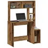 vidaXL Bureau avec étagères vieux bois 100x45x140 cm bois d'ingénierie