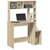 vidaXL Bureau avec étagères chêne sonoma 100x45x140 cm