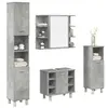 vidaXL Ensemble de meubles de salle de bain 4 pcs gris béton