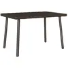 vidaXL Table basse de jardin rectangulaire marron 60x40x37 cm rotin