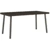 vidaXL Table basse de jardin rectangulaire marron 40x40x37 cm rotin