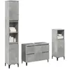 vidaXL Ensemble de meubles de salle de bain 3 pcs gris béton