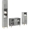 vidaXL Ensemble de meubles de salle de bain 3 pcs gris béton
