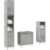 vidaXL Ensemble de meubles de salle de bain 3 pcs gris béton