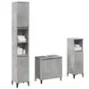 vidaXL Ensemble de meubles de salle de bain 3 pcs gris béton