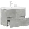 vidaXL Ensemble de meubles de salle de bain 2 pcs gris béton