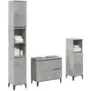 vidaXL Ensemble de meubles de salle de bain 3 pcs gris béton