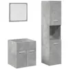 vidaXL Ensemble de meubles de salle de bain 3 pcs gris béton