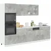vidaXL Ensemble de meubles de salle de bain 7 pcs gris béton